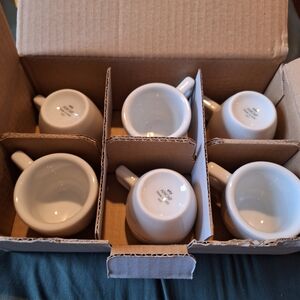 White Espresso Cups Set